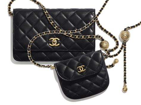 chanel chain waist bag|chanel waist bag with pouch.